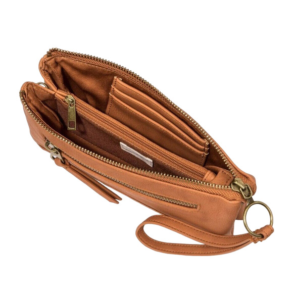 NEW Universal Thread WALLET ON STRING Crossbody Wristlet Handbag Purse Brown NWT - Picture 3 of 6